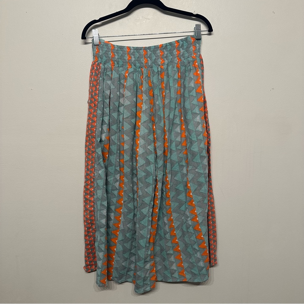 Feather Bone Anthropologie Demetria Wide Leg Cropped Pants - Picture 5 of 9